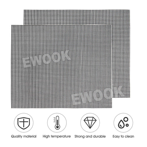 10PCS Charcoal BBQ Grill Mesh Mat Non-Stick Cooking Barbecue Liner Sheet AU