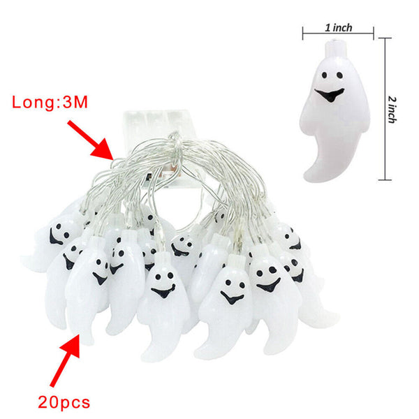 Christmas Light-Up Ghost Outdoor Garden Decoration Horror Props Decor Hallowmas