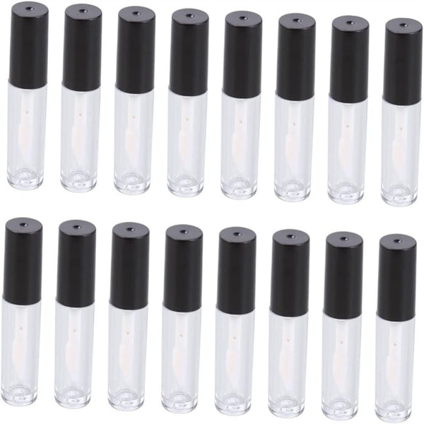 40PCS 1.2G Mini Lip Gloss Tubes DIY Small Lipstick Tube Bottle Syringes Labels