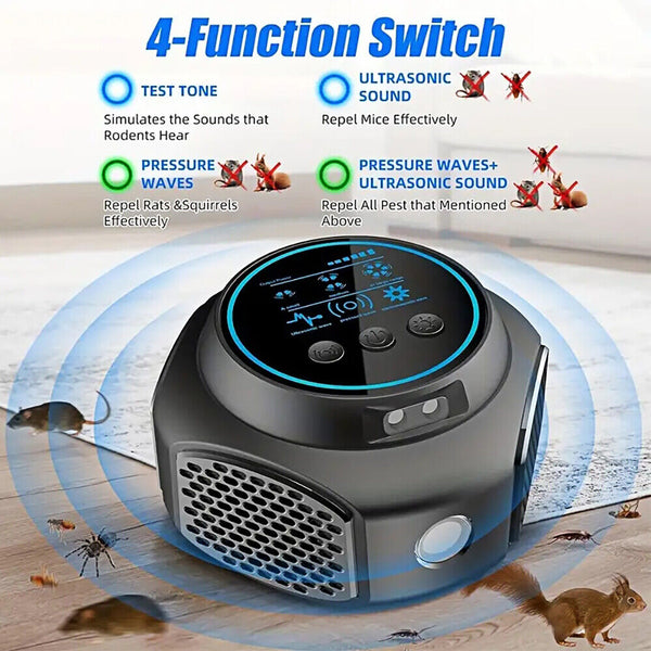 Mice Repellent Ultrasonic Plug In Indoor Mouse Repeller Device Rodent Control AU