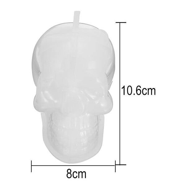 Silicone Candle Soap Template Making Mold WaxForm Craft Tool Skull Shape Moulds