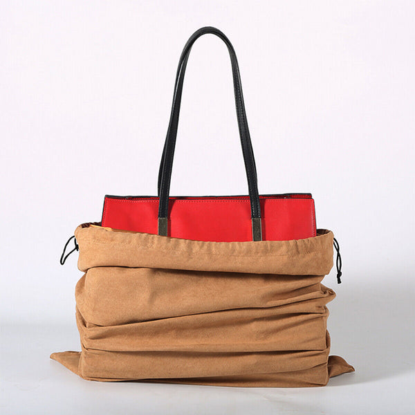 4PCS Dust Bags Suede Dust Bag Set Drawstring Storage Bags for Handbag Protection