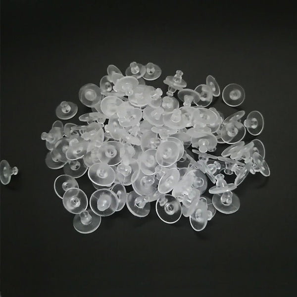 10X Large Plastic Rubber Disc Earring Backs To Secure Heavy Style Earrings AU