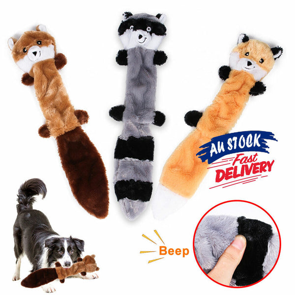 Fox Raccoon Pet Tool Simulation Animal Skin Toy Puppy Training