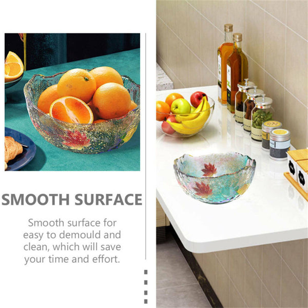 2pcs Large Resin Bowl Silicone Molds | DIY Epoxy Fruit Tray & Storage Dish Mould