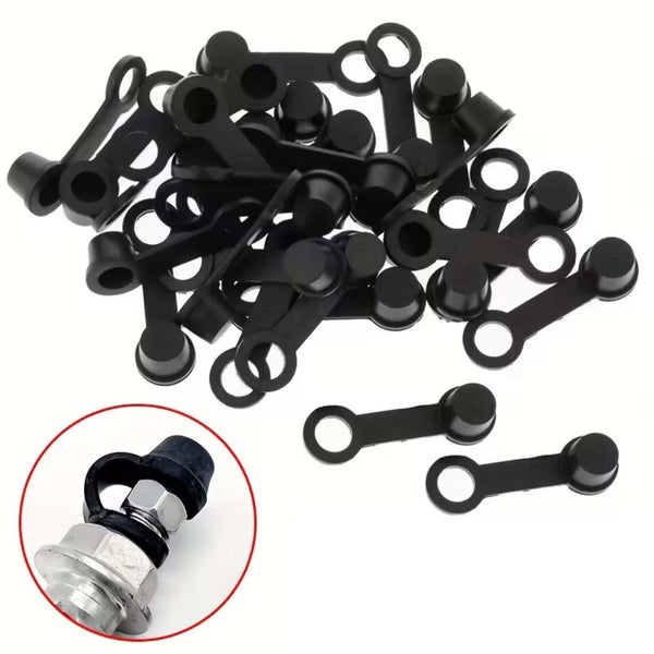 80X Set Brake Bleeder Screw Caps Grease Zerk Fitting Cap Rubber Dust Cover New