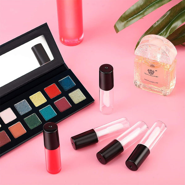 40PCS 1.2G Mini Lip Gloss Tubes DIY Small Lipstick Tube Bottle Syringes Labels