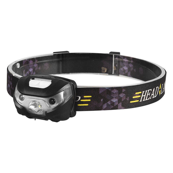 1-2X LED Headlamp Flashlight Waterproof Head Torch Rechargeable USB Camping Fish