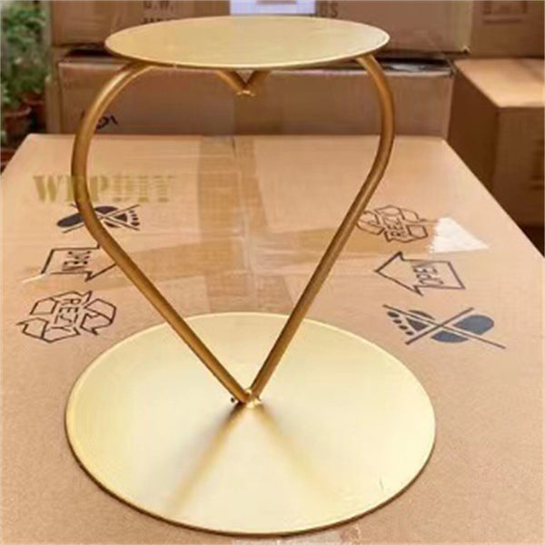 Heart Iron Gold Cake Stands Cake Display Wedding Birthday Party Prop Decoration
