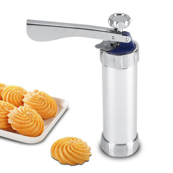 Icing Tips Cookie Press Maker Biscuit Machine Stainless Steel Manual Tool