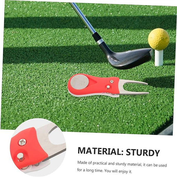 2PCS Golf Ball Marker Repairer Pitch Pitch mark Divot Repair Blade Golf Divot AU
