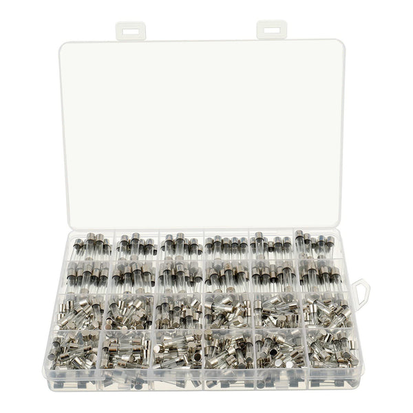 360 Piece Glass Fuse Assortment Kit – Fast Blow 250V Fuse Set in 5x20mm and 6x30mm Sizes
