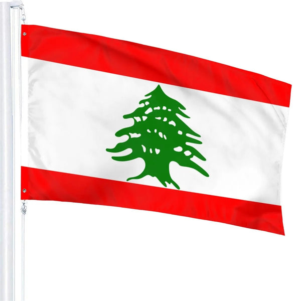 Lebanese Flag 4-Pack – Large 90x150cm Heavy Duty Outdoor Flag