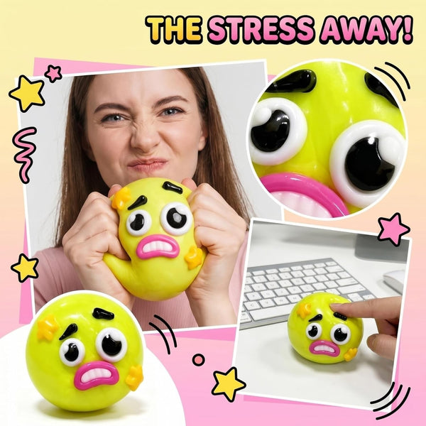 Smushers Face Squishy Stress Relief Toy Soft Slow Rising Sensory Squeeze Ball