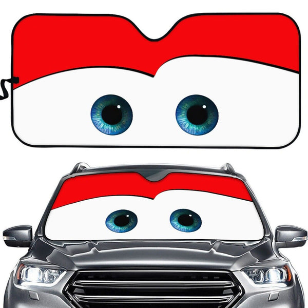Windshield Sun Shade Car Front Window Shield Cover Visor Cartoon Eye SUV Auto