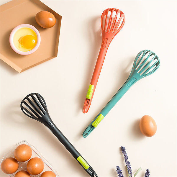 Multifunctional Silicone Manual Egg Beater Mixer Mini Kitchen Egg Whisk Tool AU