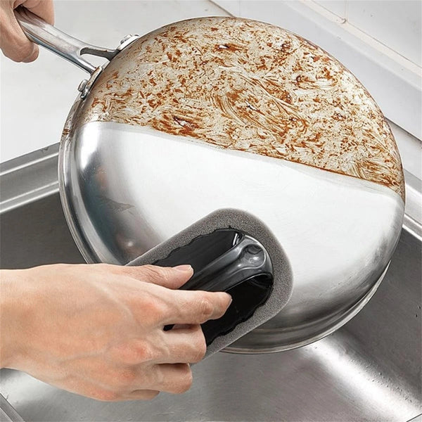 Non-Scratch Pan Cleaning Sponge – Magic Emery Rust & Stain Remover Brush