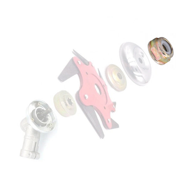 10Pcs M10x1.25 Left Hand Thread Locking Nut For Strimmer Brush Cutter Trimmer