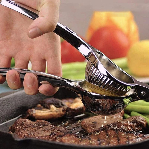 2pcs Stainless Steel Lemon Squeezer | Heavy Duty Manual Citrus Juicer Press