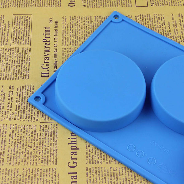 3 Holes Silicone Cake Pie Custard Tart Resin Mold Bakeware Coaster Tray Moulds