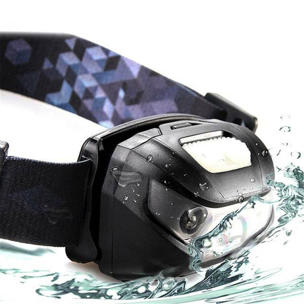 1-2X LED Headlamp Flashlight Waterproof Head Torch Rechargeable USB Camping Fish