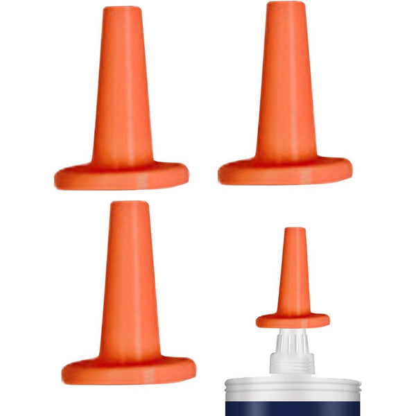 3PCS Caulk Tube Covers Nozzle Caps Sealant Finishing Tool Plugs