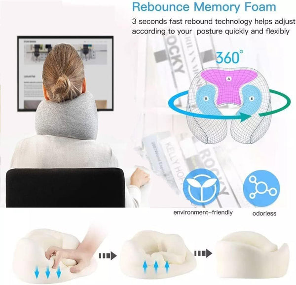 Portable U Shaped Pillow Travel Neck Pillow Breathable Office Neck Head Support