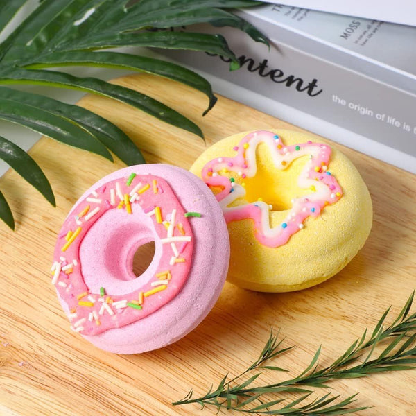 Donut Bath Bombs Bubble Bathbomb Aroma Shower Steamer Aromatherapy Essential Oil