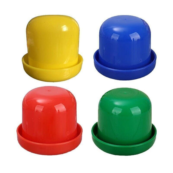 4x KTV Bar Party Dice Cup Drinking Board Game Gambling Dice Box 10mm d6*5 Table