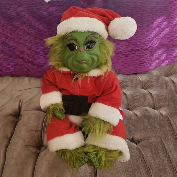 2026 Christmas Grinch Doll Baby Stuffed Plush Toy Xmas Kids Gift Home Decor AU