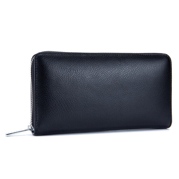RFID 36 Card Slots Antimagnetic Genuine Leather Long Credit Card Wallet Purse