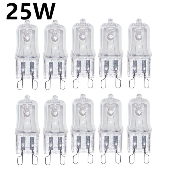 20pcs 25W G9 Warm White Halogen Oven Dimmable Bi-Pin Light Bulb 220-240V 2000H
