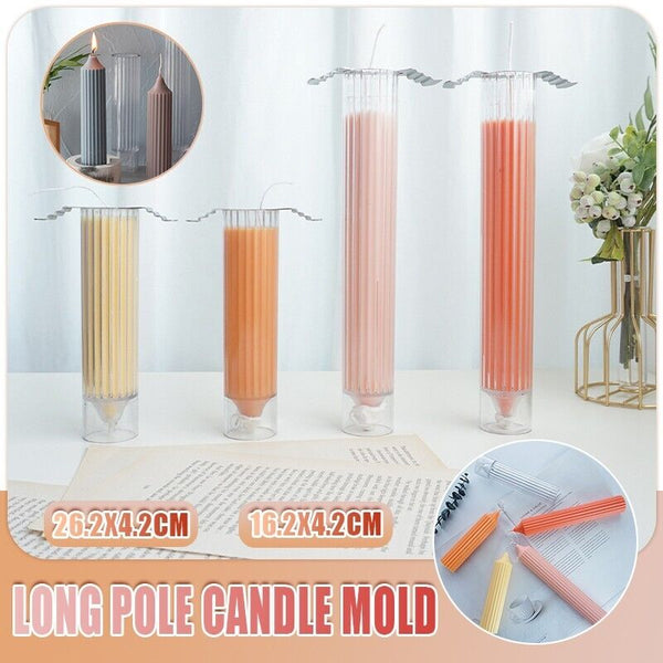 Long Pole Candle Mold Plastic Pillar Candle Making DIY Candle Mould Supplies AU