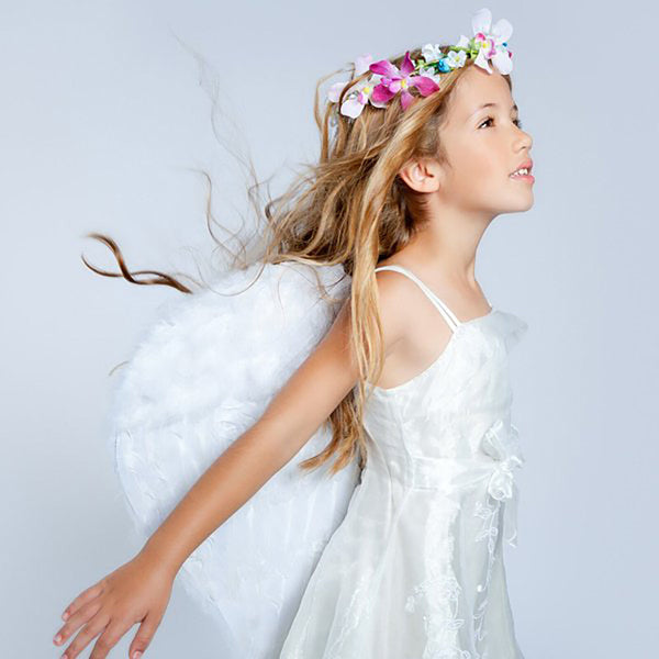 Kids Feather Fairy Wings – Angel Costume Wings for Book Week & Halloween