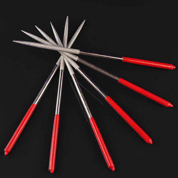 10PCS Woodwork Jewelers Ceramic Diamond Needle Files Set Guitar Repair Tools AU