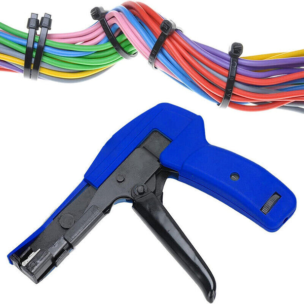 Cable Tie Gun Tension Fastener Tensioning Cutting Tool For 2.4-4.8mm Nylon Wire