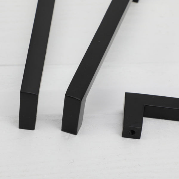 5pcs Matte Black Cabinet Handles | Stainless Steel Drawer Pulls for Kitchen & Cupboard