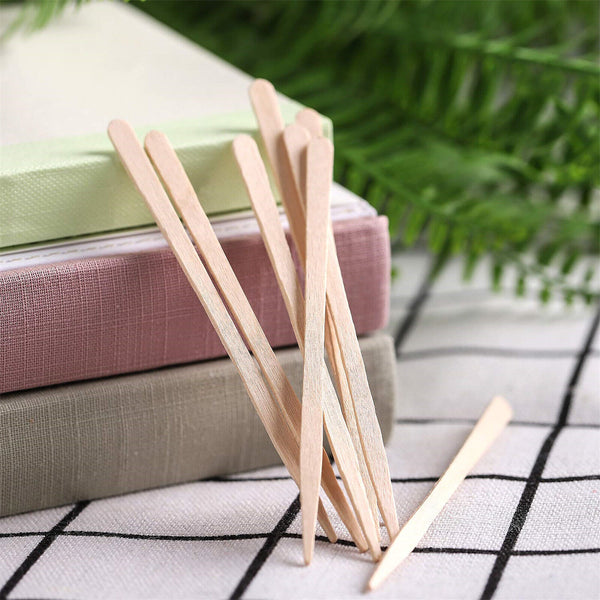 100PCS Wooden Waxing Wax Spread Spatula Sticks Body Hair Removal Disposable girl