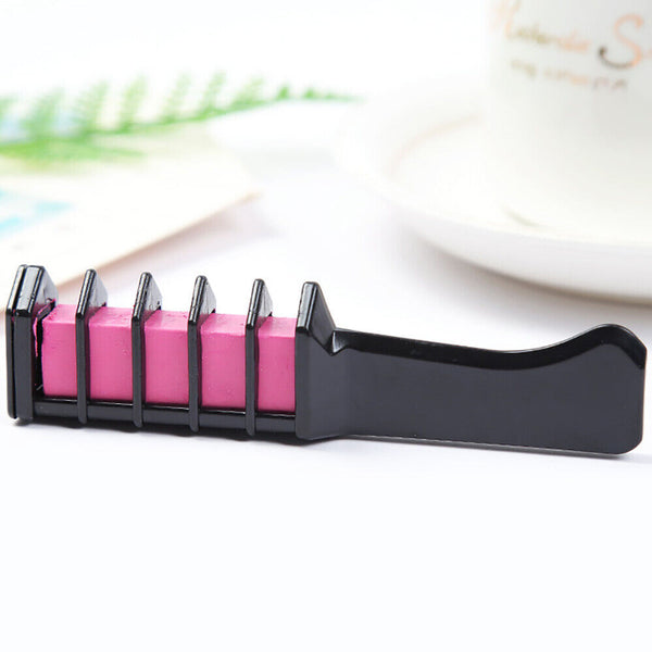6PCS Temporary Gift Salon Set Party DIY Soft Dye Comb Hair Colour Chalk Pastels