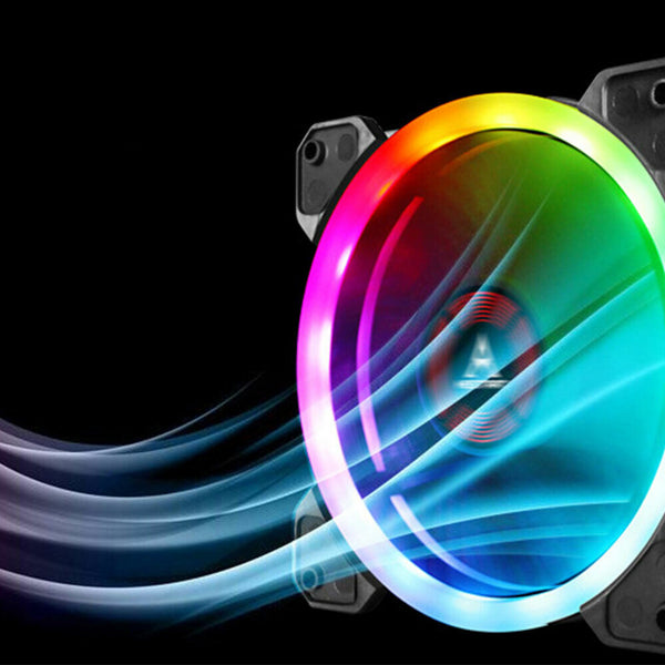 3Pack RGB PC Cooling AU Computer Case with 1 Remote Control Quiet LED 120mm Fan