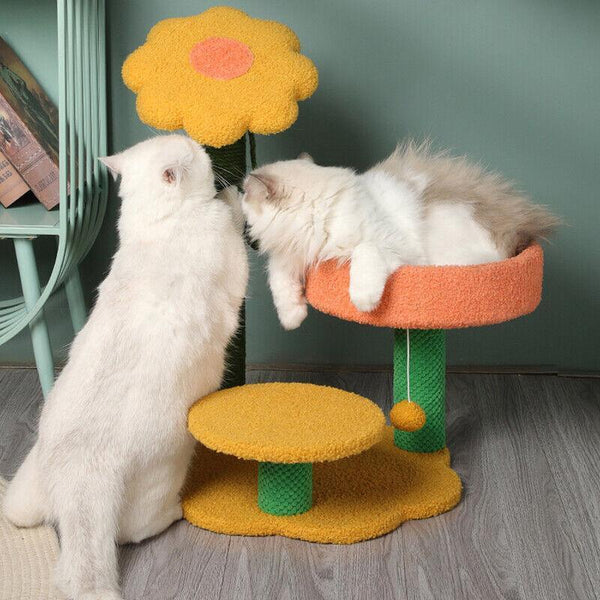 Cat Tree Climbing Frame Scratching Post Cat Nest Small Cat Activity Furniture