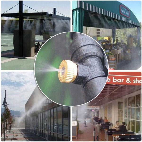 Brass Misting Nozzles Water Mister Sprinkle fits Cooling System 3/16 0.3mm