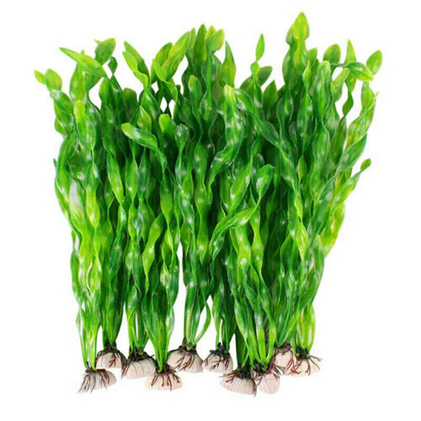 10/20PCS Artificial Plastic Water Grass Plants Fish Tank Decor Aquarium Ornament