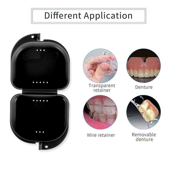 Orthodontic Retainer Box Teeth Mouth Denture Dental Case Guard Storage Sport AU