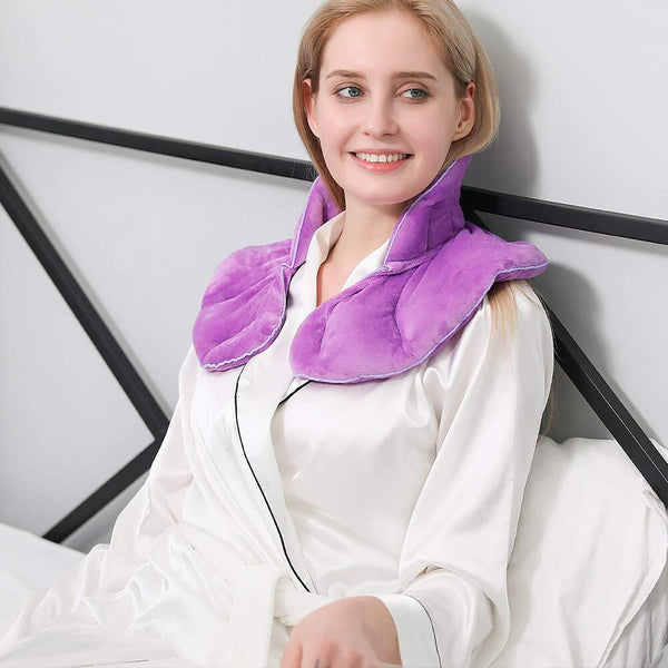 Microwavable Neck Shoulder Heating Pad Reusable Hot Cold Therapy Wrap