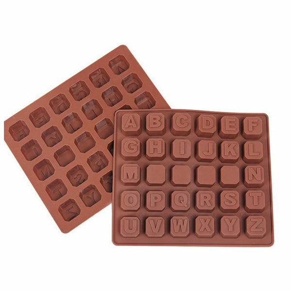Chocolate Silicone Baking Mould Cake Ice Tray Candy Jelly Mold Letter Number AU