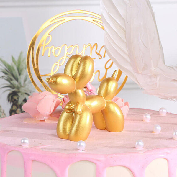 Decor Ornament Sculpture Gift Kids Room Home Resin Crafts Small Balloon dog Cute