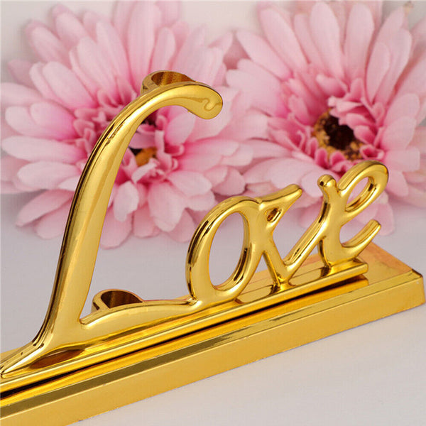 Wedding Signing Pen with Gold Plated Love Holder Party Pen Set Engagement Favors