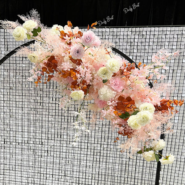 1.1M Artificial Flower Runner Arrangement Panel Wall Rose DIY Wedding Party Deco