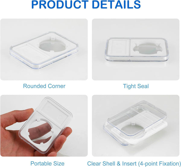 20PCS Coin Slab Holder Display Case – 21MM Coin Collection Storage